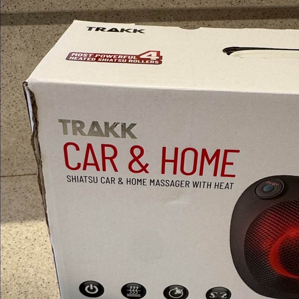 Car & Home Shiatsu Massager - Black and Red - Picture 8 of 8